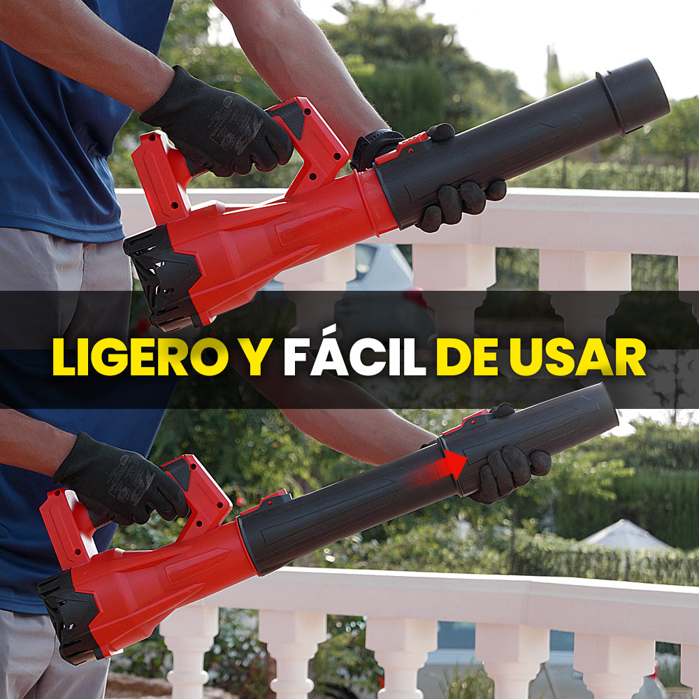 MAKTUL Soplador de Hojas Batería Potente y Ligero hasta 241 km/h (2 Baterías)