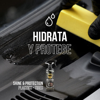 SHINE & PROTECTION - Renovador plásticos y gomas